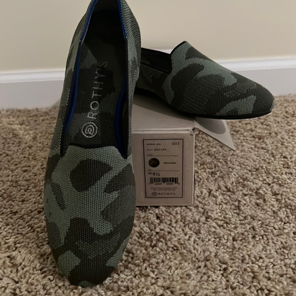 Rothy’s Olive Camo Loafer 9.5